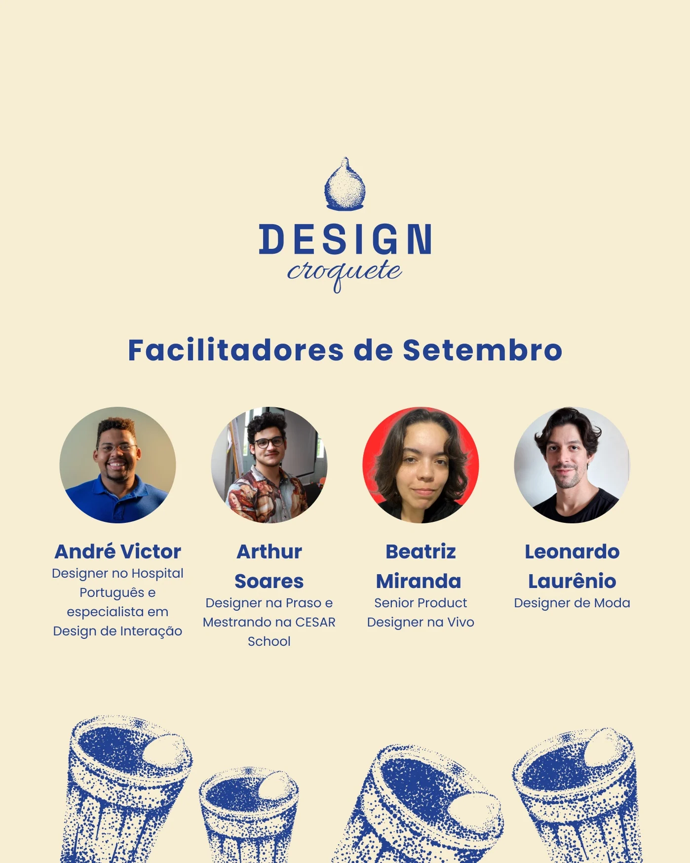 Arte Facilitadores de Setembro com fotos de André Victor, Arthur Soares, Beatriz Miranda e Leonardo Laurênio